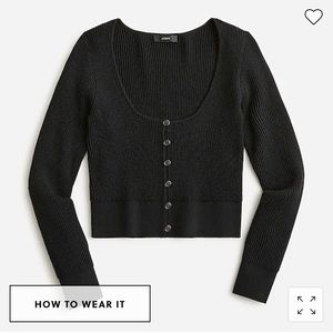 NWT J.Crew Scoopneck Stretch Cardigan Top